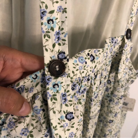NWT New Free People Petunia smocked floral mini summer dress prairie Sz medium - Picture 12 of 16